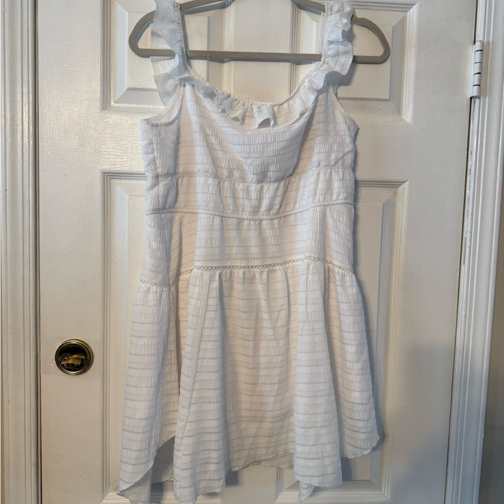 wild fable White Ruffle-Trim Mini Sundress - Picture 5 of 7